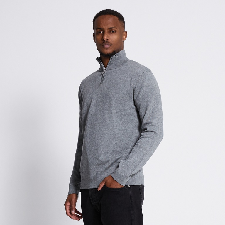 Half-zip knit sweater "Thin"